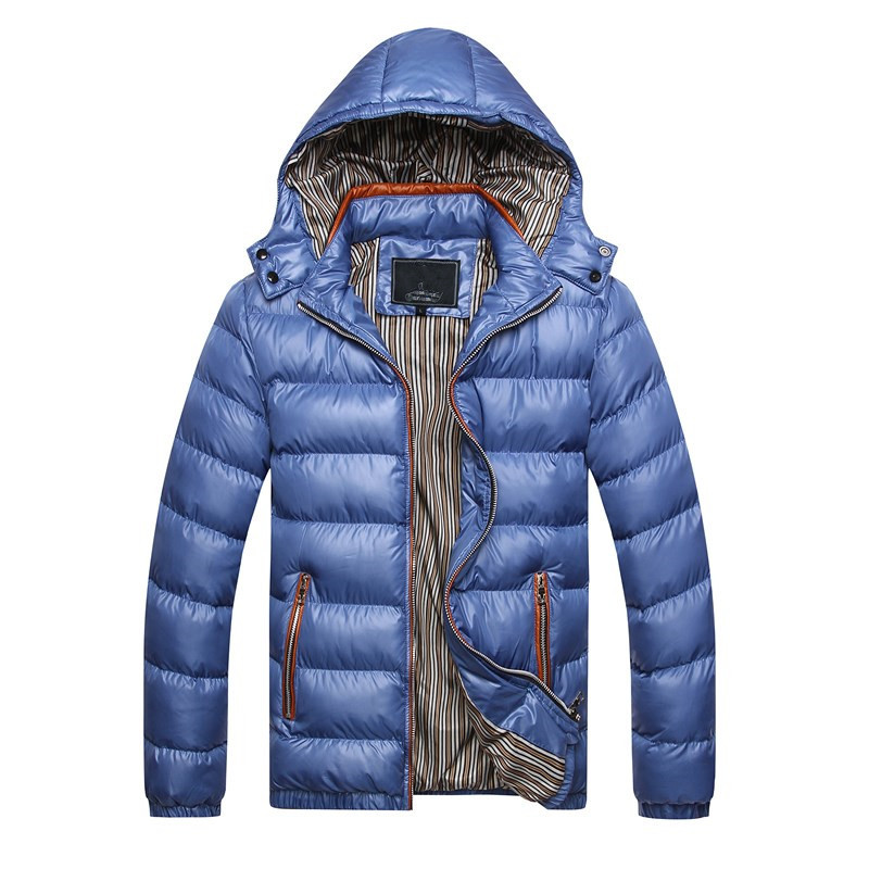 Men's autumn and winter cotton-padded jacket men stand collar men slim warm men cotton-padded jacket jacket_autovado.com