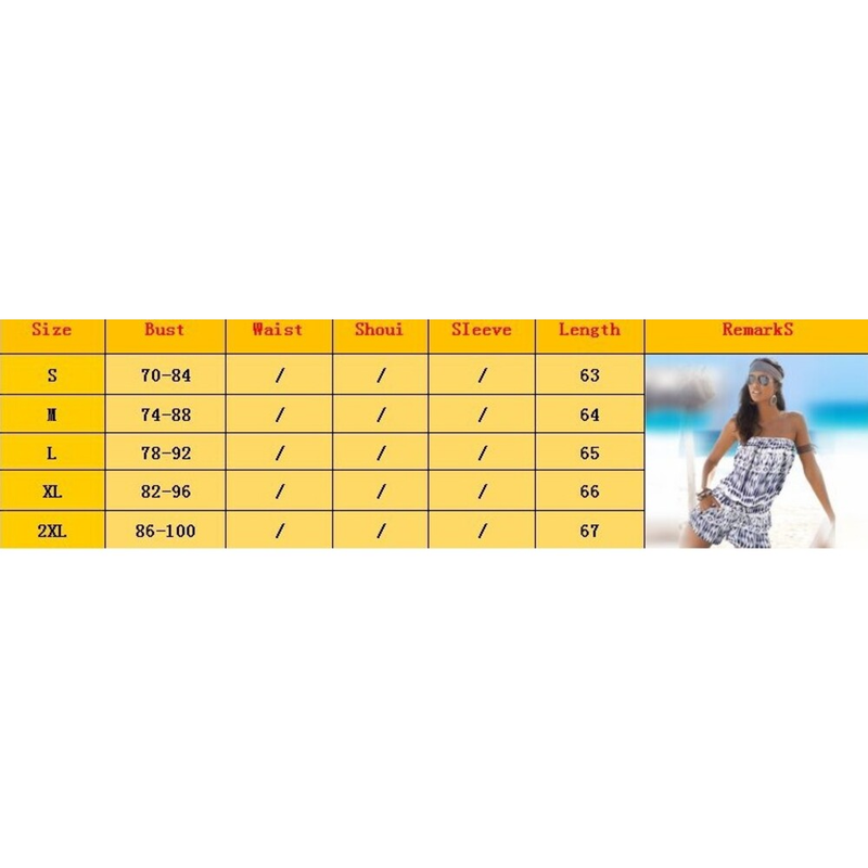 Women"s New Summer Fashion Bra Off Shoulder Printed Jumpsuit _autovado.com
