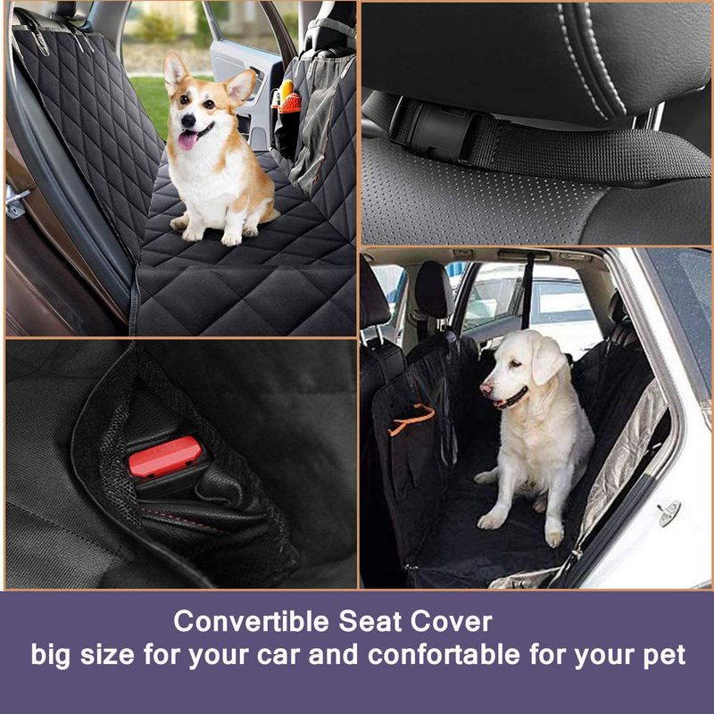 DPGKITS Washable Pet Mat Seat With Velcro For Truck 600D Oxford Cloth Car Accessories Capped Hammock Style Waterproof_autovado.com