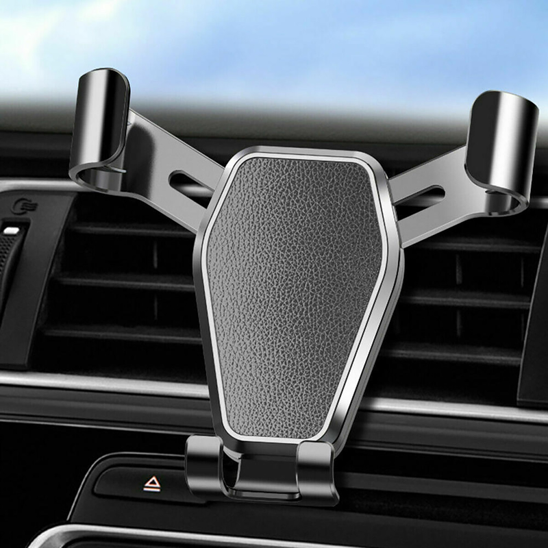 Fuzhongfu Phone Mount Air Vent Clip Triangle Stability Sturdy Gravity Car Phone Holder for Car_autovado.com