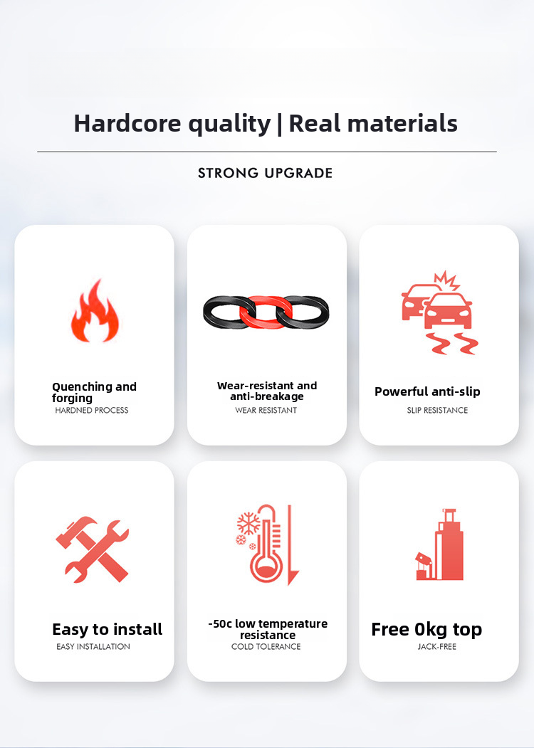 Premium New Cross-Border SUV Off-Road Sedan Universal Car Tire Anti-Slip Chains Factory_autovado.com