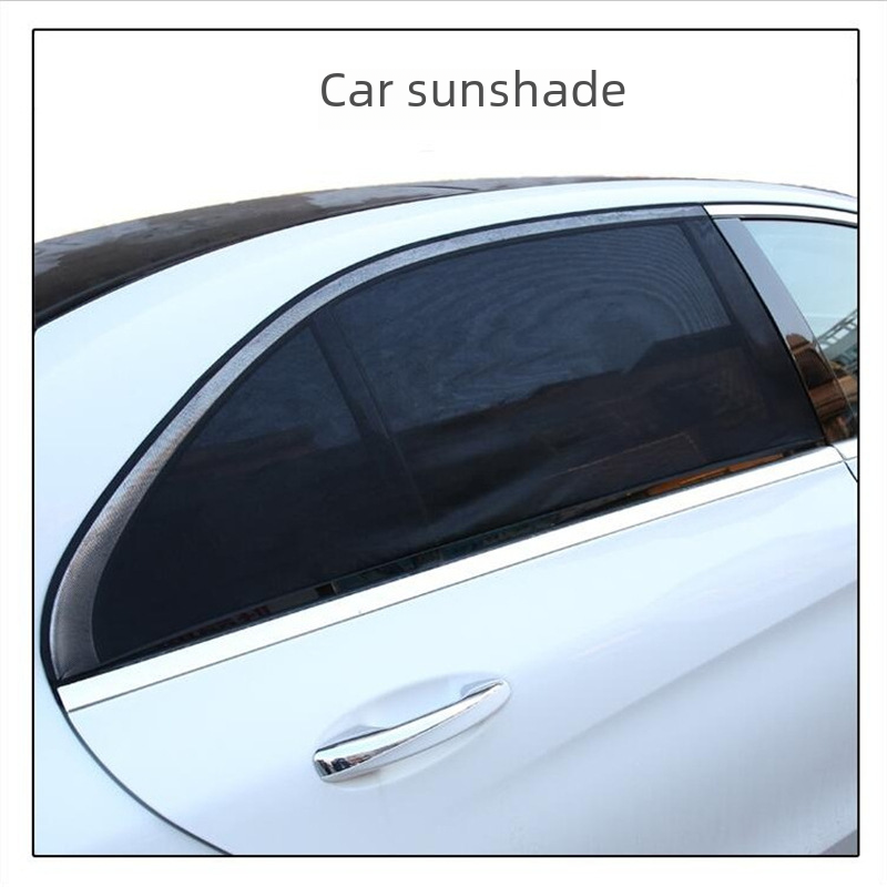 Car sunshade Sun shade Sun insulation window anti-mosquito screen net Car privacy inside the car shade car side curtain_autovado.com