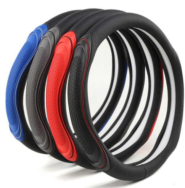 Fashionable Stitching Of Steering Wheel Available In All Seasons, Leather , Concave And Convex Massage, Car Handle_autovado.com