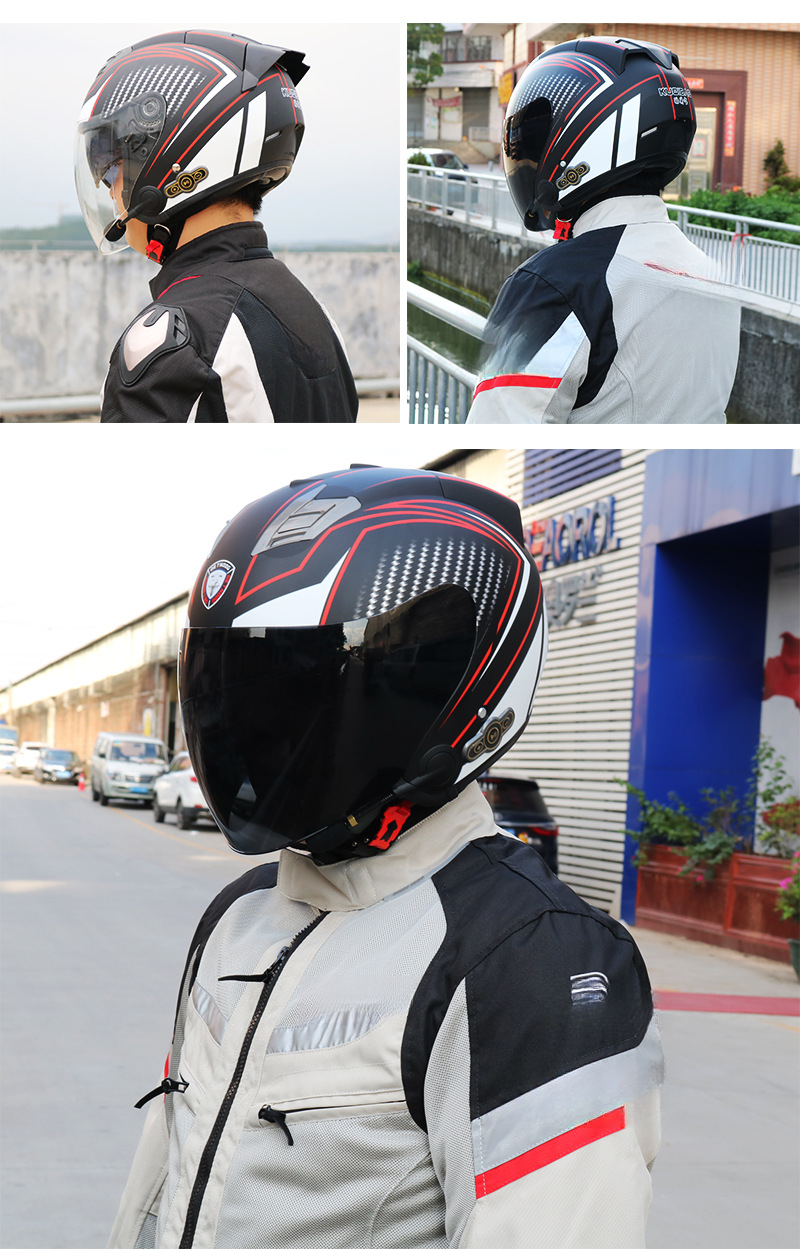 CoolQee Electric Motorcycle Bluetooth Men's Smart Helmet 3000mAh Long Battery Life_autovado.com
