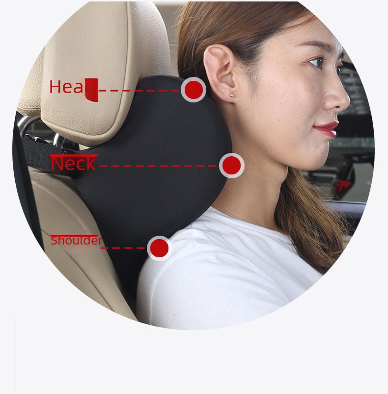 Car headrest neck pillow memory cotton headrest waist car headrest memory pillow_autovado.com