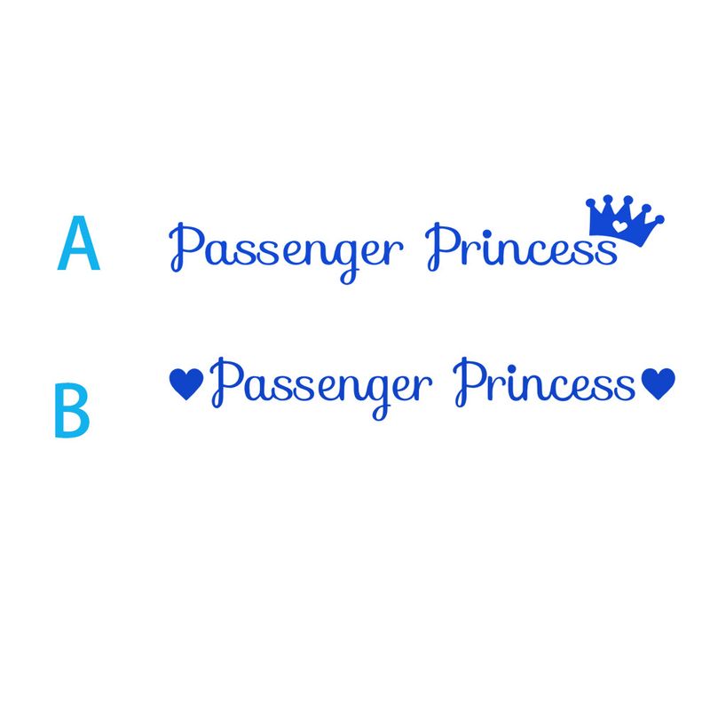 Passenger Princess car rearview mirror makeup mirror passenger princess creative stickers_autovado.com