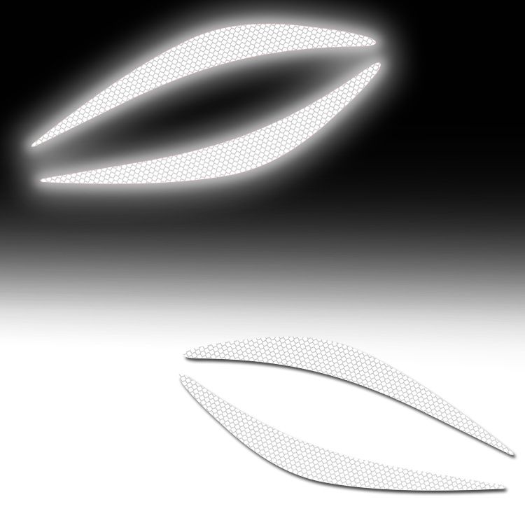 Car Decoration, Engine Hood, Headlight Eyebrow Car Creative Modification, Personalized Reflective Sticker, Waterproof_autovado.com