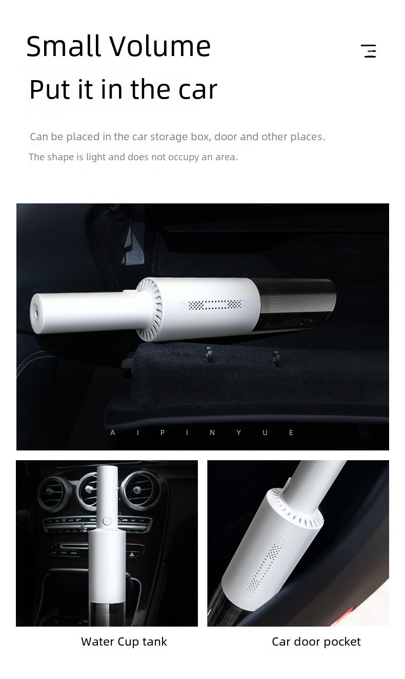 Car Wireless Vacuum Cleaner Car Handheld Portable Vacuum Appliance High Power Mini Small Car Home Dual Use_autovado.com