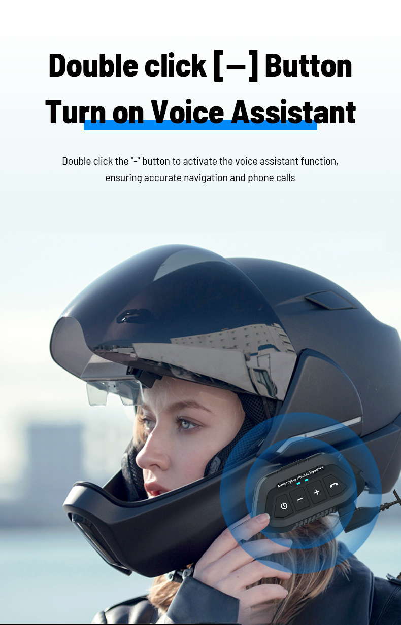 LX2 Motorcycle Waterproof Rider Wireless 5.3 Helmet Bluetooth Earphones_autovado.com