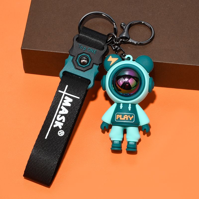 Fashionable Lightning Bear Keychain Key Accessories Metal Ring Keychain Student Stationery Bag Decoration Keychain_autovado.com