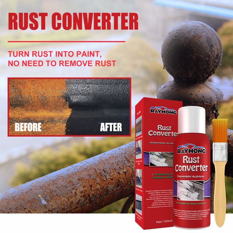 Rayhong Rust Converter, Rust Free Primer Rust Protective Agent For Metal Parts Of Automobile Chassis Corrosion_autovado.com