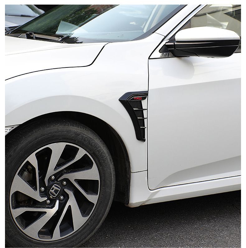 Simulation Shark Gills Side Air Vent Modification Car Sticker Leaf Plate Body Decoration Engine Hood Large Size_autovado.com