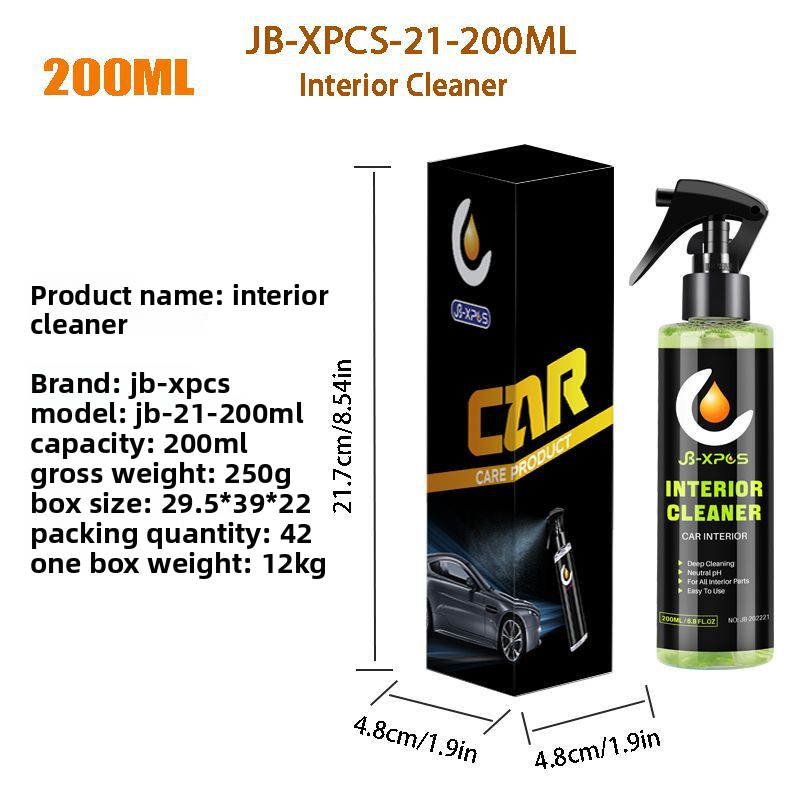 JB-XPCS-21 Cleaner Car Interior Cleaning Care Spray Stain Remover King_autovado.com