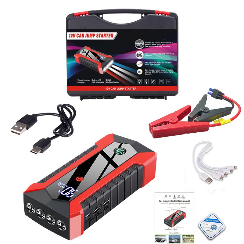Car Emergency 12V Power Jump Starter Battery Ignition Charging Device_autovado.com