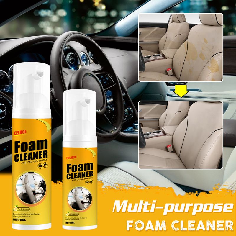 Multifunctional Foam Cleaner Car Interior Decontamination Seat Steering Wheel Cleaner_autovado.com