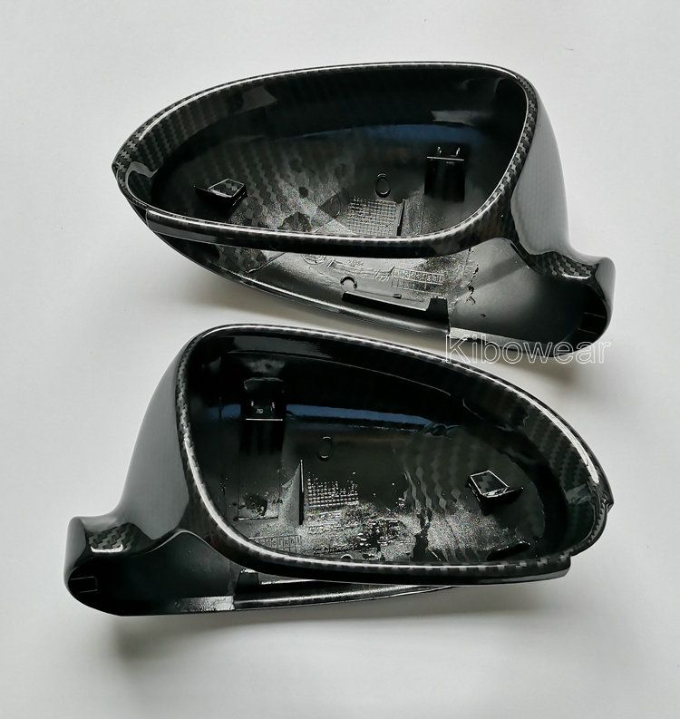 Side Wing Mirror Covers Caps For VW Golf MK5 GTI plus Passat B6 B5.5 for Jetta 5 (Carbon Look) Sharan Variant EOS for VW_autovado.com