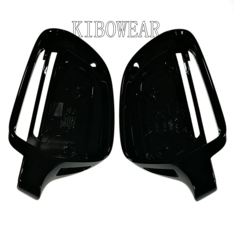 Black Side Mirror Covers Cap for Audi A6 C6 4F A4 A5 B8 8K Q3 SQ3 A8 D3 S4 S5 S6 S8 door wing 2008 2009 2012 2015 A3 8P_autovado.com