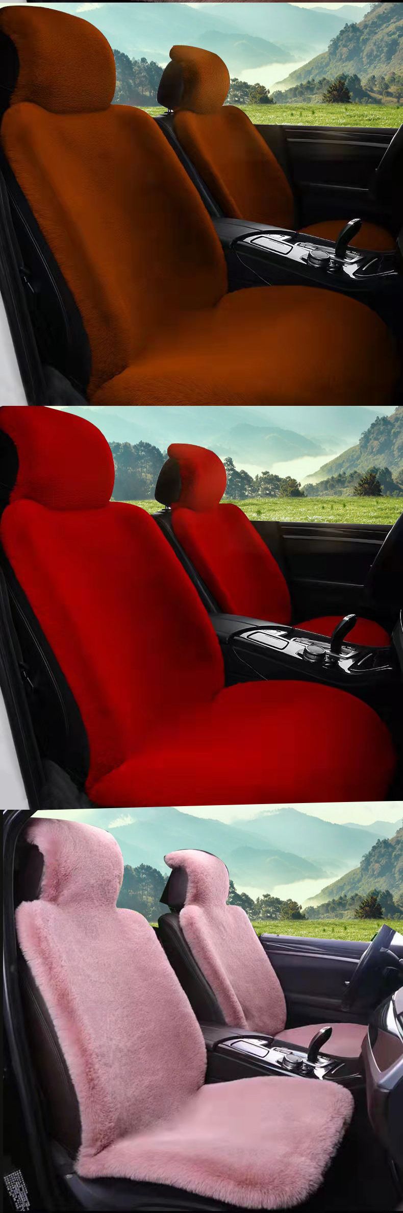 Plush Seat Cushion With Backrest Universal Seat Cushion Seat Cover_autovado.com