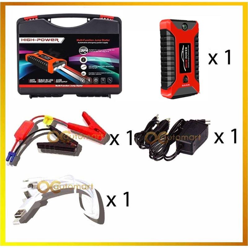 99800mAh High Powerbank Jumper Starter Jump Start Car Power Bank With Tire Pump_autovado.com