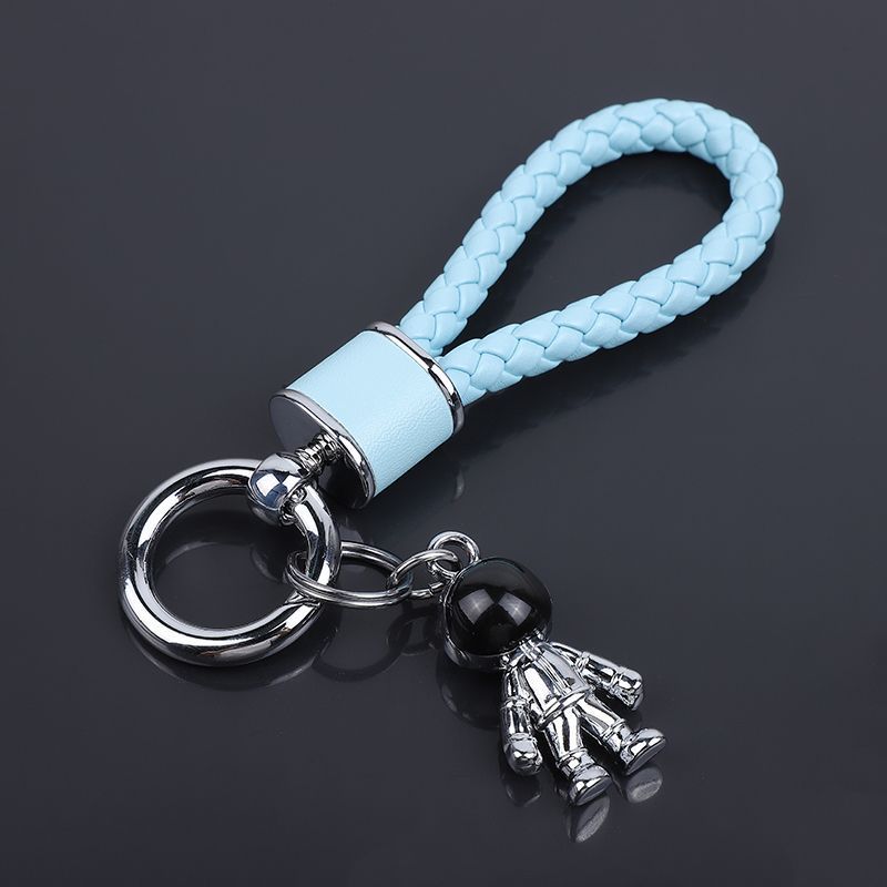 Car Key Chain Pendant Women's Men's High End Personality Creative Braided Leather Car Key Chain Cute Ins Internet Celebrity_autovado.com