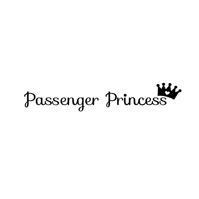 Passenger Princess car rearview mirror makeup mirror passenger princess creative stickers_autovado.com