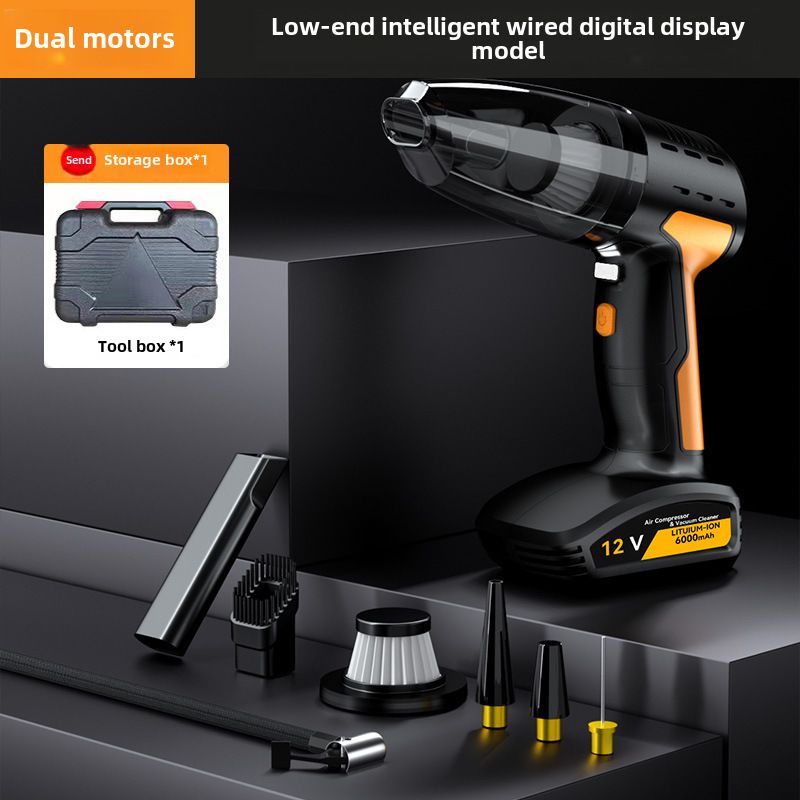 Multifunctional high-power car four-in-one air pump household wireless vacuum cleaner handheld portable pump_autovado.com