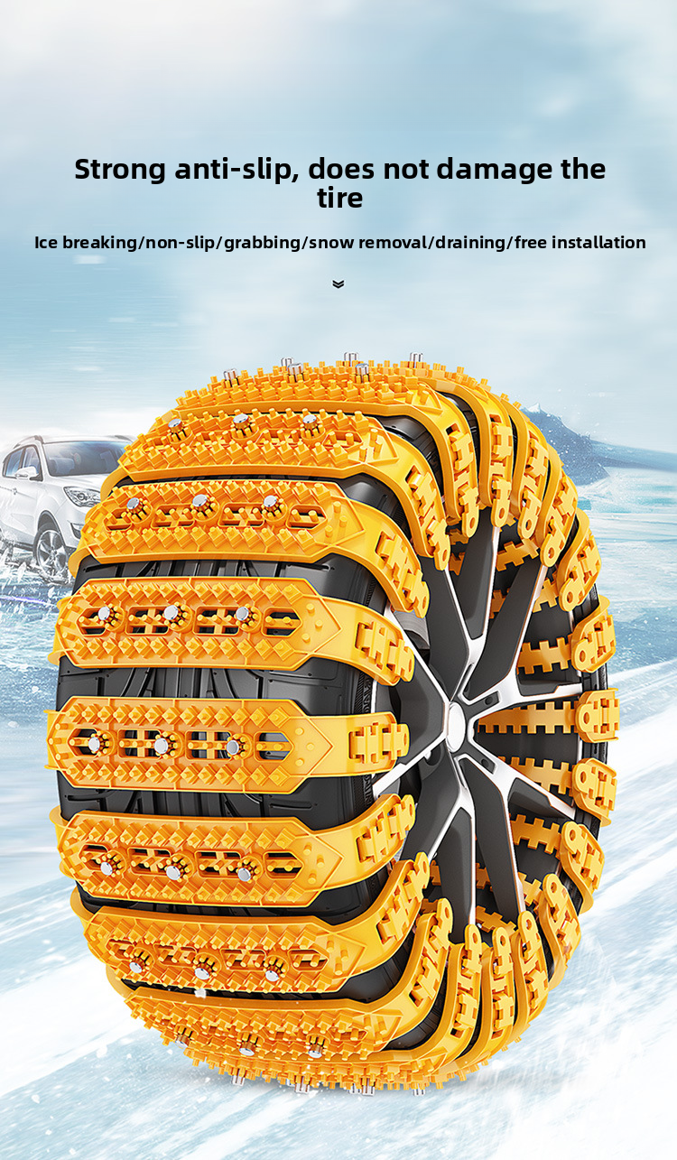 Cross-Border Product Tire Snow New Universal TPU Low-Temperature Suitable Car Anti-Slip Chains_autovado.com