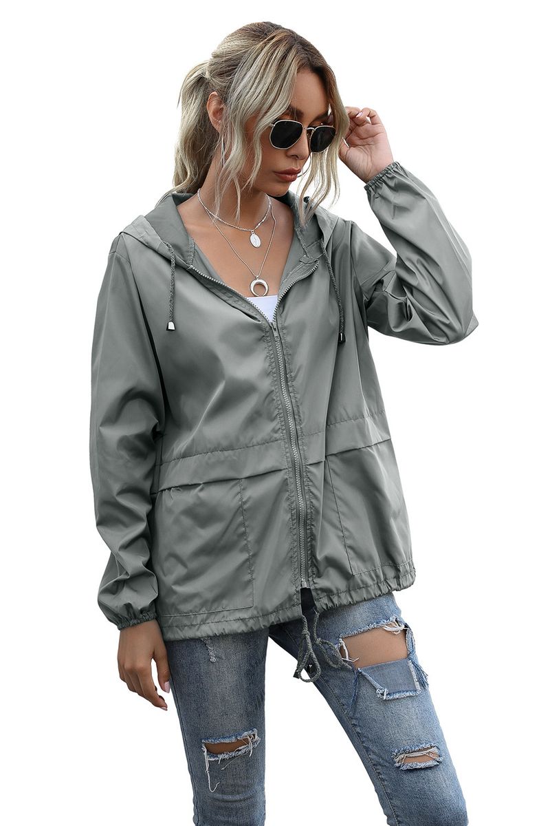 Women's Zipper Hoodie Lightweight Outdoor Hiking Raincoat Jacket Jacket Ready in Stock_autovado.com