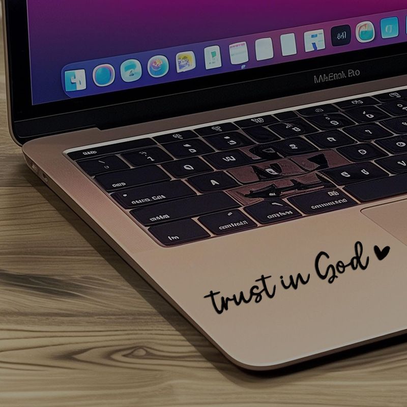 2 pack Trust in god car rearview mirror makeup mirror life decoration stickers_autovado.com