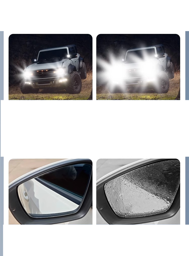Car rearview fog anti reflective film, reverse mirror glass waterproof and defogging products_autovado.com