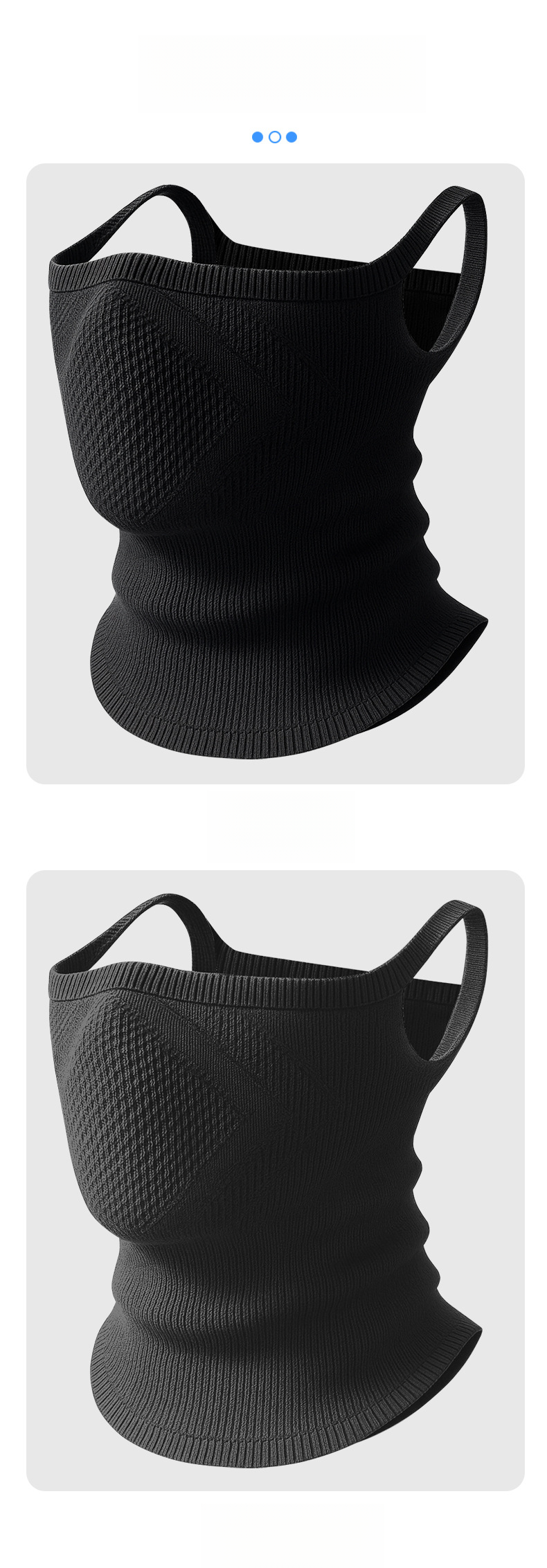 Winter Mountaineering Cold-Proof For Women, Electric Bike Riding Warm Neck Gaiter, Nylon Seamless Ear-Hanging Face_autovado.com