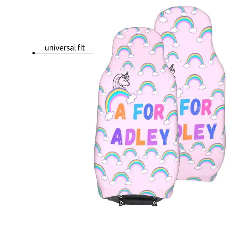Pink A For Adley Universal Cover Waterproof AUTOYOUTH Cartoon Seat Mat Fabric Car Accessories_autovado.com