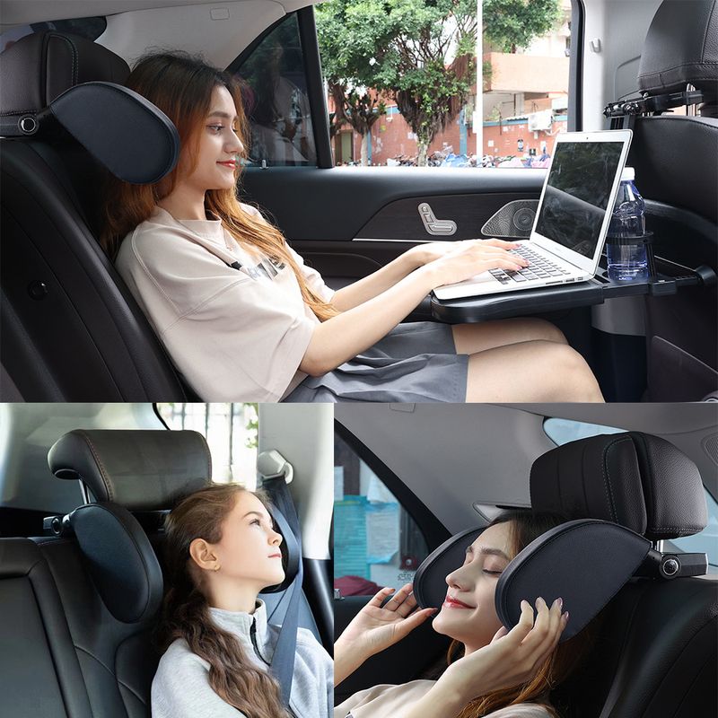 A 45D Slow-Rebound Space Memory Foam With Double Hooks For The Car Seat Side Sleeping Headrest_autovado.com
