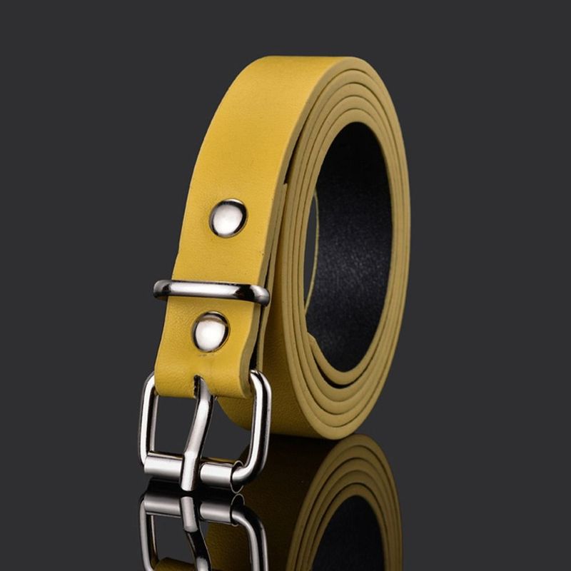 HOT Boys Girls Design Vintage Retro Pin Buckle Waistband Trouser Dress Belts Children Leather Belt Thin Waist Strap_autovado.com