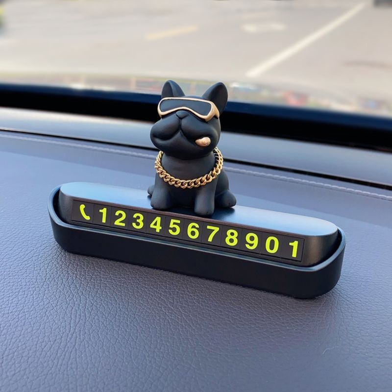 Creative Temporary Parking Plate, High-end Female Mounted Mobile Phone Number Holder, Car Transfer Card_autovado.com