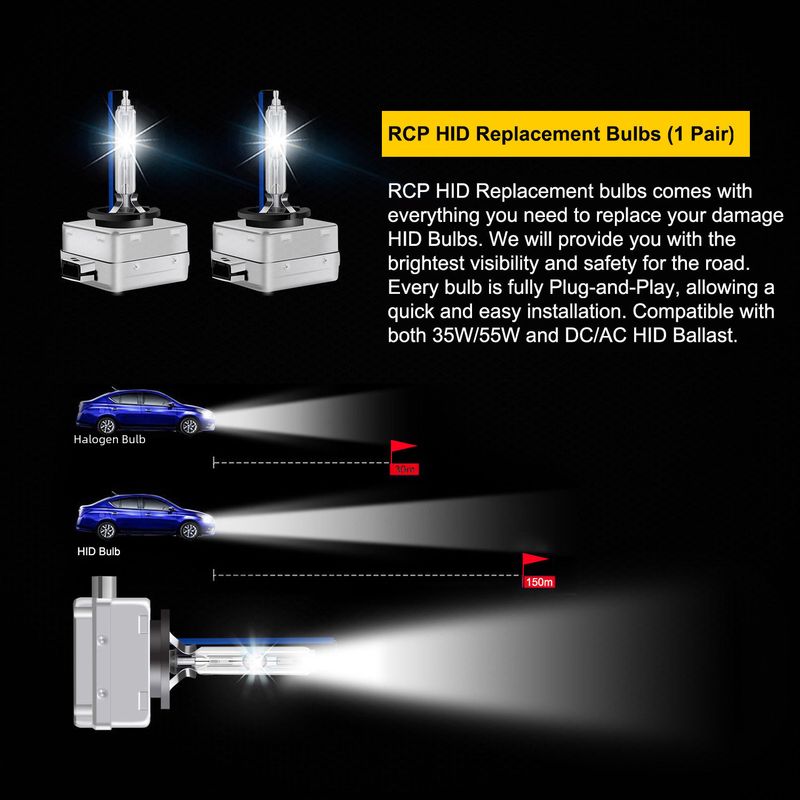 Automotive D1S D2S D3S D4S Xenon Lamp D5SD8S Iron Stand Bright HID Bulb_autovado.com