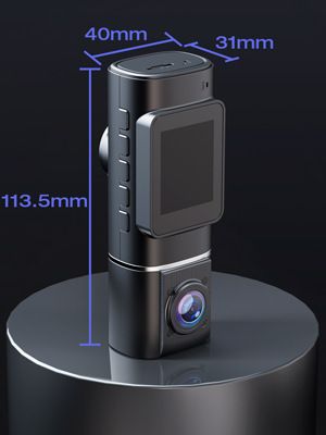 Private model 1.5 inch car recorder 3 record with display 1080 1080P 720P HD foreign trade driving recorder_autovado.com