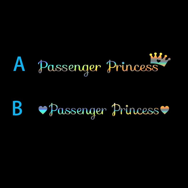 Passenger Princess car rearview mirror makeup mirror passenger princess creative stickers_autovado.com
