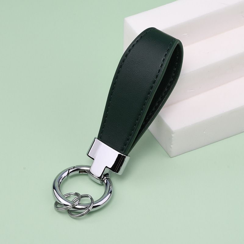 T Shaped Leather Keychain Stylish And Simple Mini Key Ring Creative Portable Color Pendant Key Chain_autovado.com