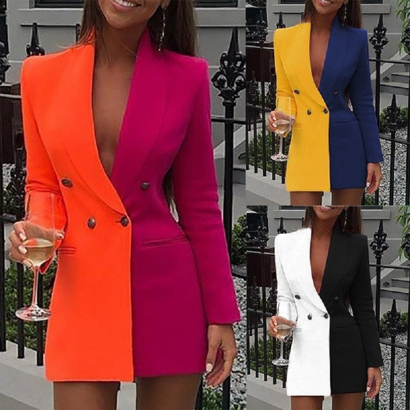 Women's Fashion Professional V-neck Cardigan Small Suit Small Suit_autovado.com