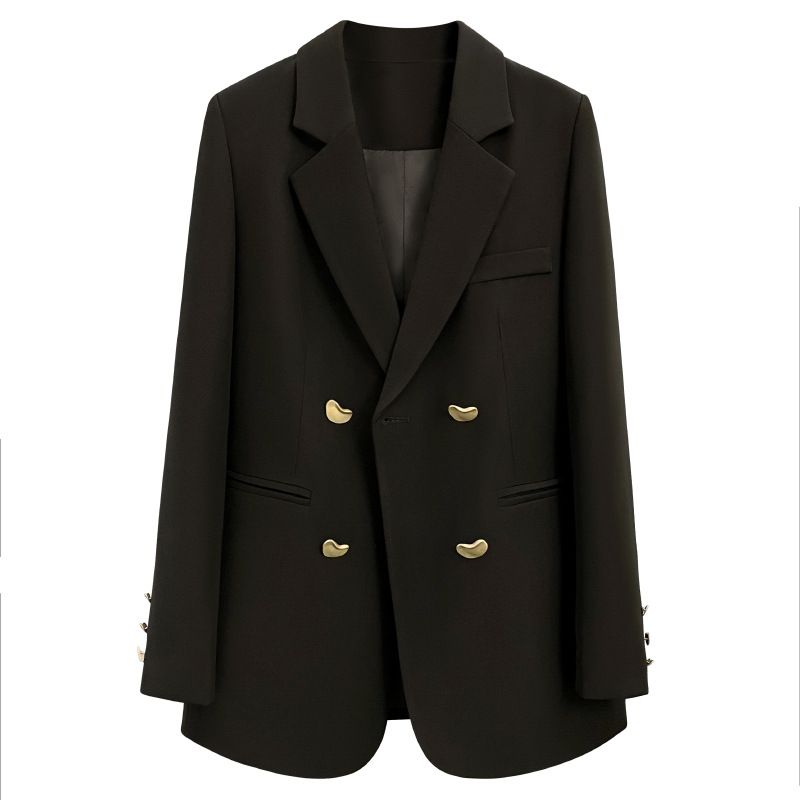Women's Coat Long Sleeve Blazers Elegant Solid Color_autovado.com