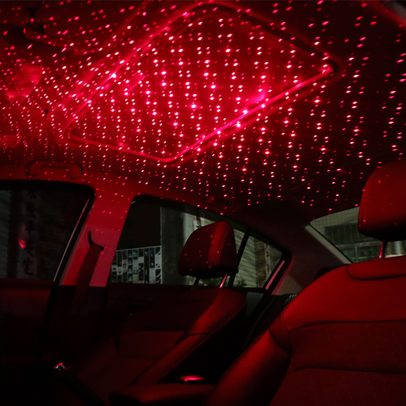Ambient Star Light Starry USB Metal Modified Roof Interior Decor Lamp Projector for Car_autovado.com