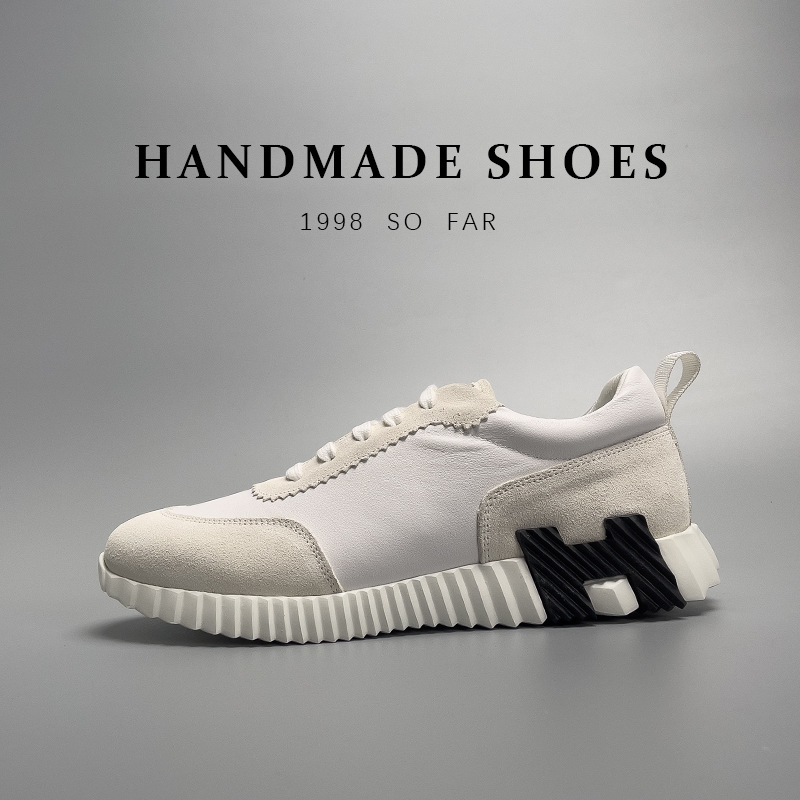 Prominent fashionable simple style men's European station high-end new sports shoes cowhide low-top casual shoes men's trendy shoes_autovado.com
