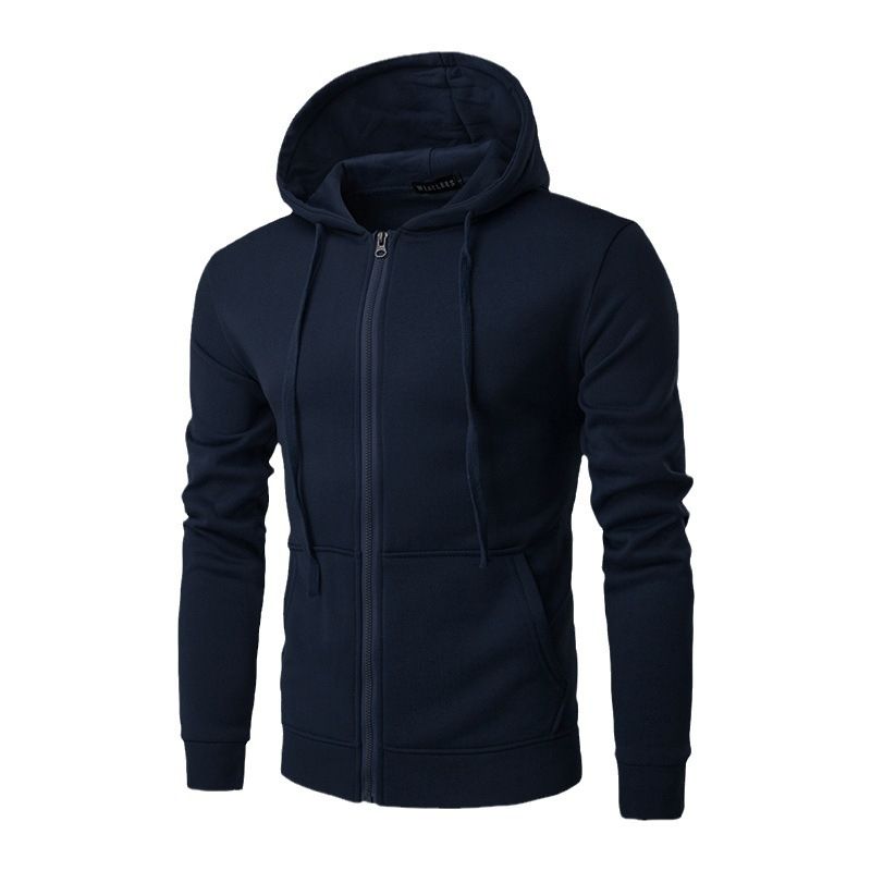 Men's Clothing warm sweatshirt hooded zipper sweatshirt men's slim sports casual sweatshirt_autovado.com