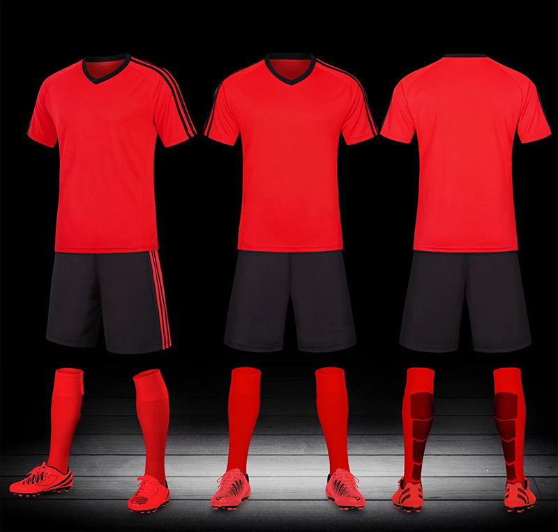 Men's Clothing suits men's professional competition training team uniforms printed breathable football clothes sportswear short sleeves_autovado.com