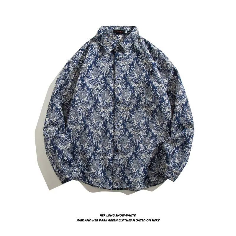 Men's clothing retro plaid shirt women's jacket autumn shirt casual cardigan chic top_autovado.com