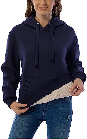 Women's Clothing warm pocket hooded sports sweatshirt jacket_autovado.com
