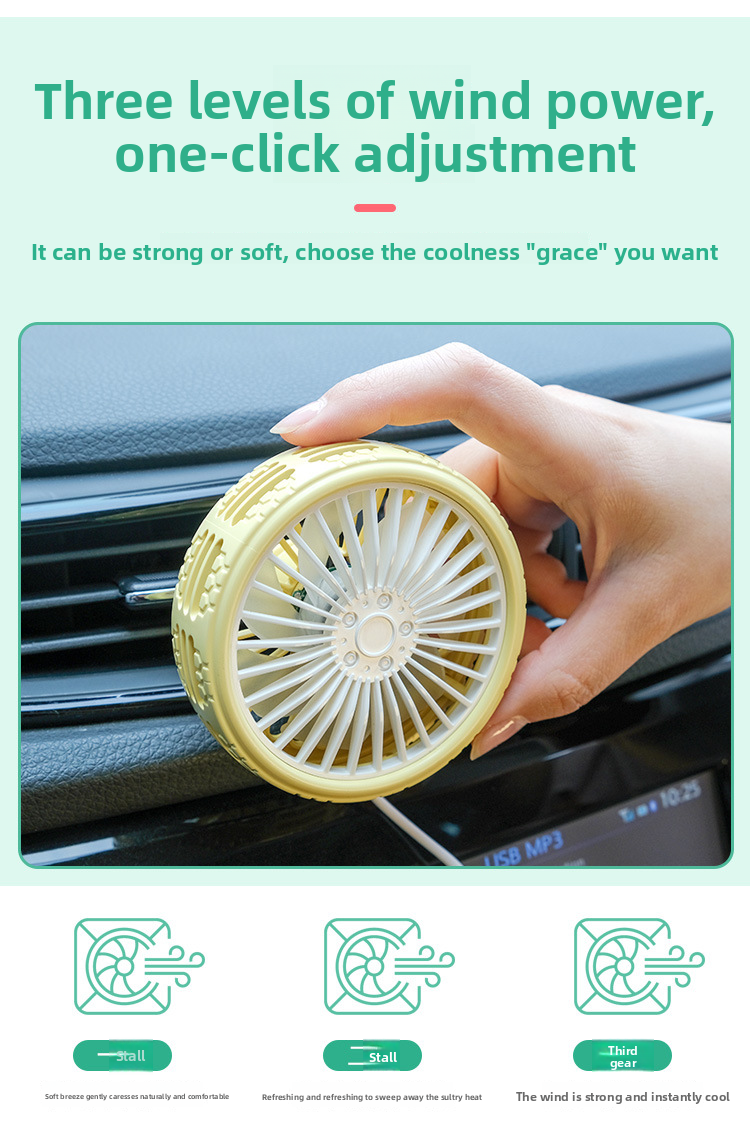 Flash F203A USB Fan Air Vent Light LED Creative Interior Car Supplies_autovado.com