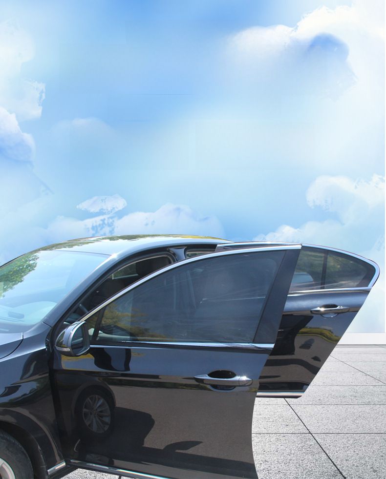 Car sunshade Sun shade Sun insulation window anti-mosquito screen net Car privacy inside the car shade car side curtain_autovado.com