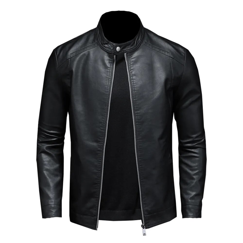 Men's Leather Jacket Men's Autumn/winter Motorcycle Casual Coat Men's_autovado.com